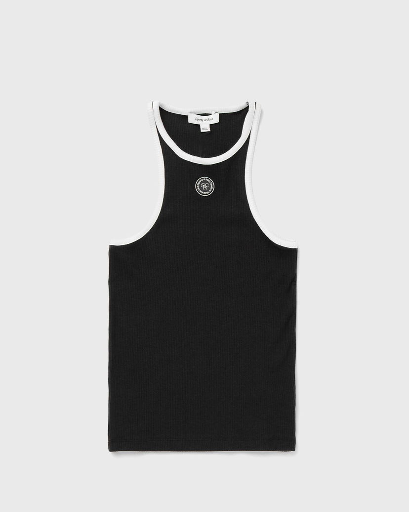 Безрукавка Sporty & Rich SRHWC Ribbed Tank чорний | TO033S405SB
