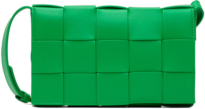 Сумка Bottega Veneta Bottega Veneta Cassette Medium Shoulder Bag Зелений | 708768 VB1K0