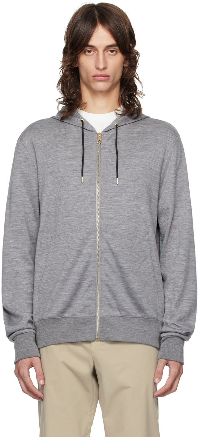 Світшоти Paul Smith Paul Smith Signature Stripe Zip Hoodie Сірий | M1R-300S-H00035-72