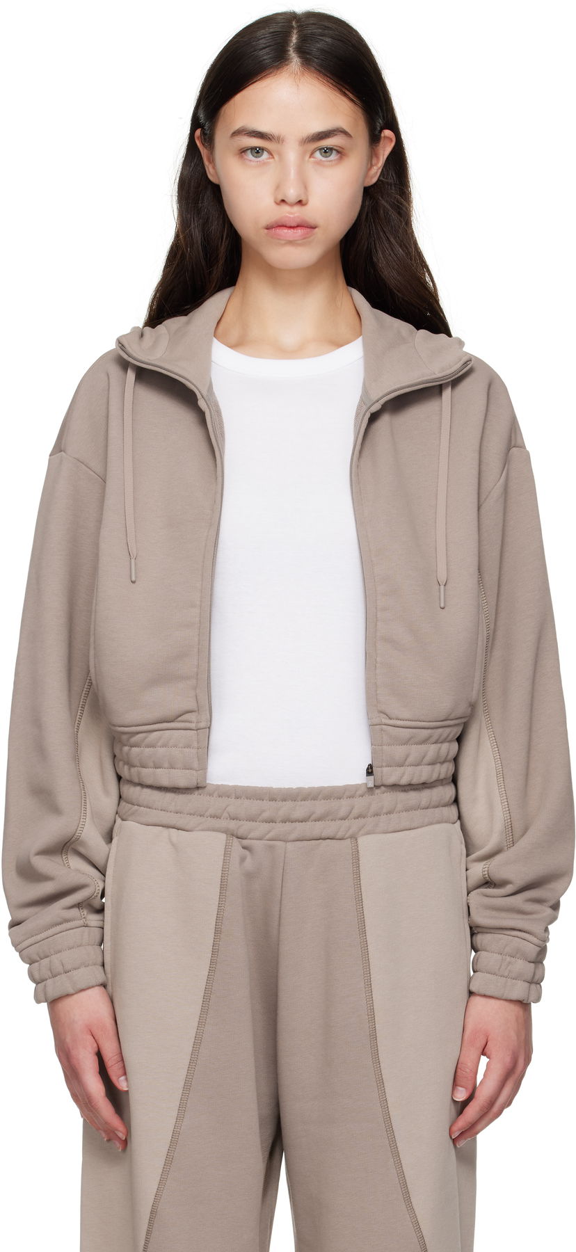Світшоти On Running FKA twigs Edition Club Cropped Hoodie бежевий | 1WF11663318