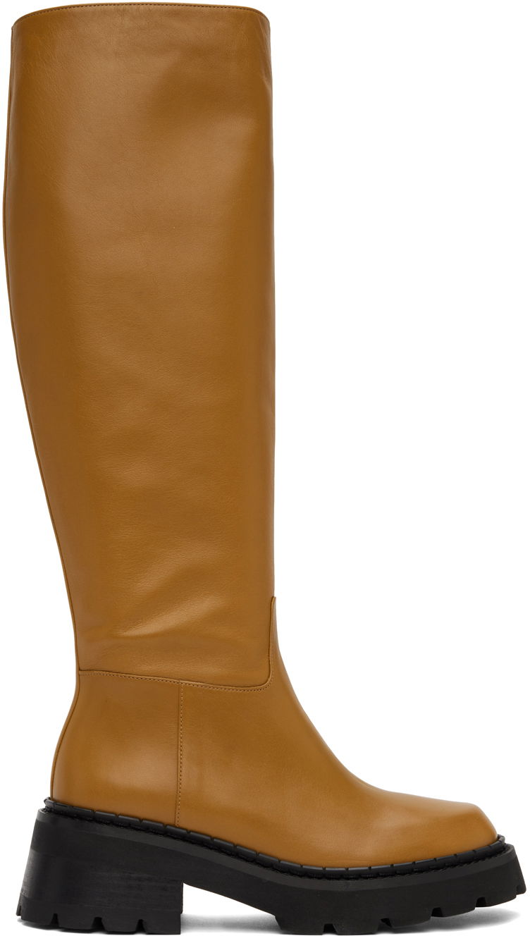 Одяг BY FAR BY FAR Russel Knee-High Boots Коричневий | 22FWRUSDPNBSSP