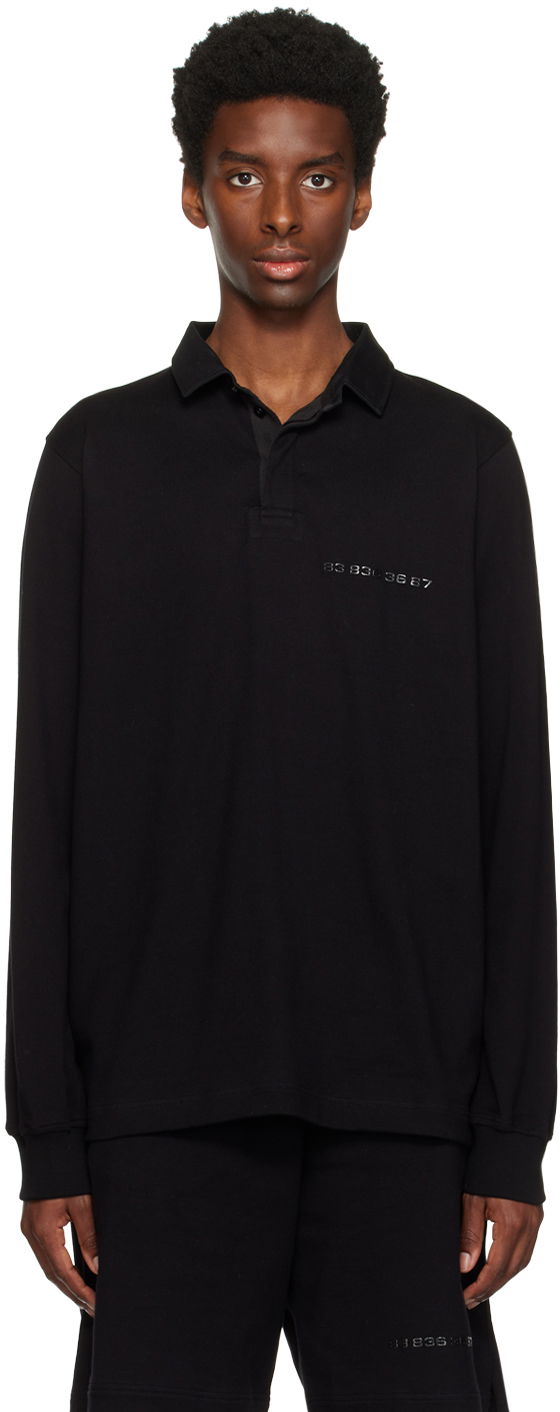 Сорочка поло VETEMENTS Bonded Long Sleeve Polo чорний | VL16TO100B