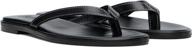 Одяг Aeyde Aeyde Melody Leather Toe-Post Flip-Flops чорний | A11-FS-FDMR08FL191-SS25-800-007, 3