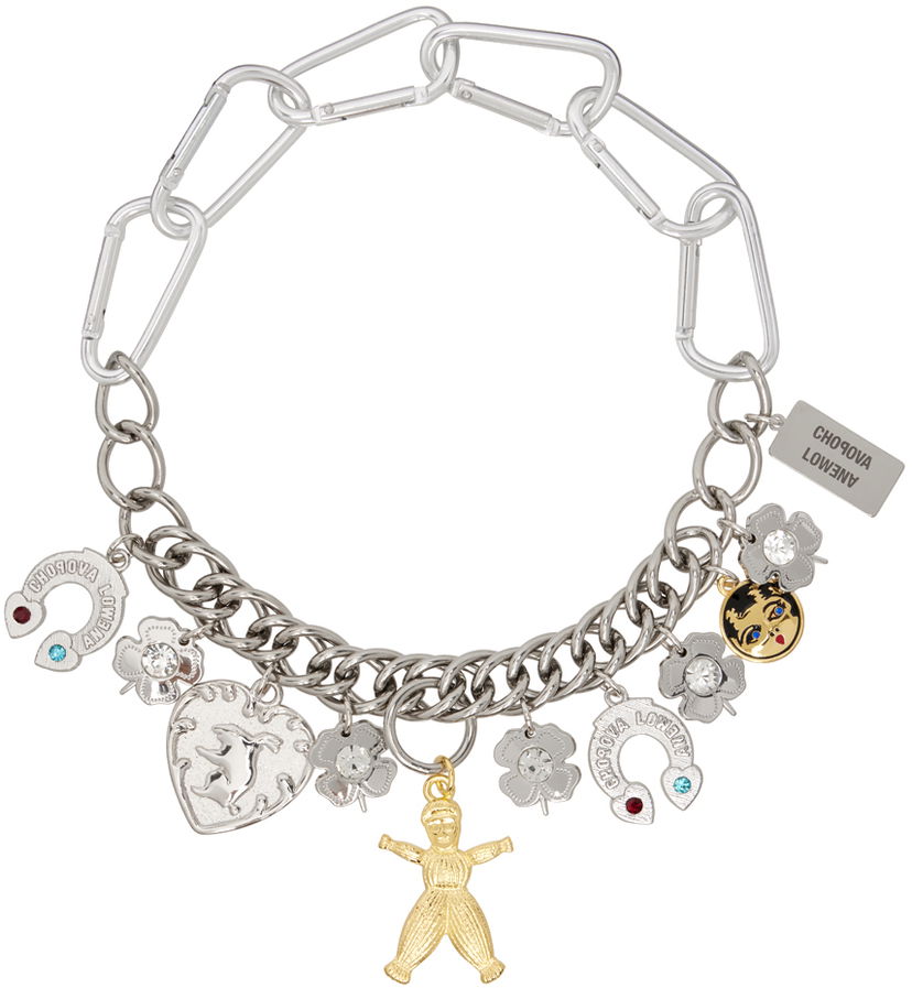 Кольє Chopova Lowena Silver Classic Charm Chain Necklace Металік | 6518