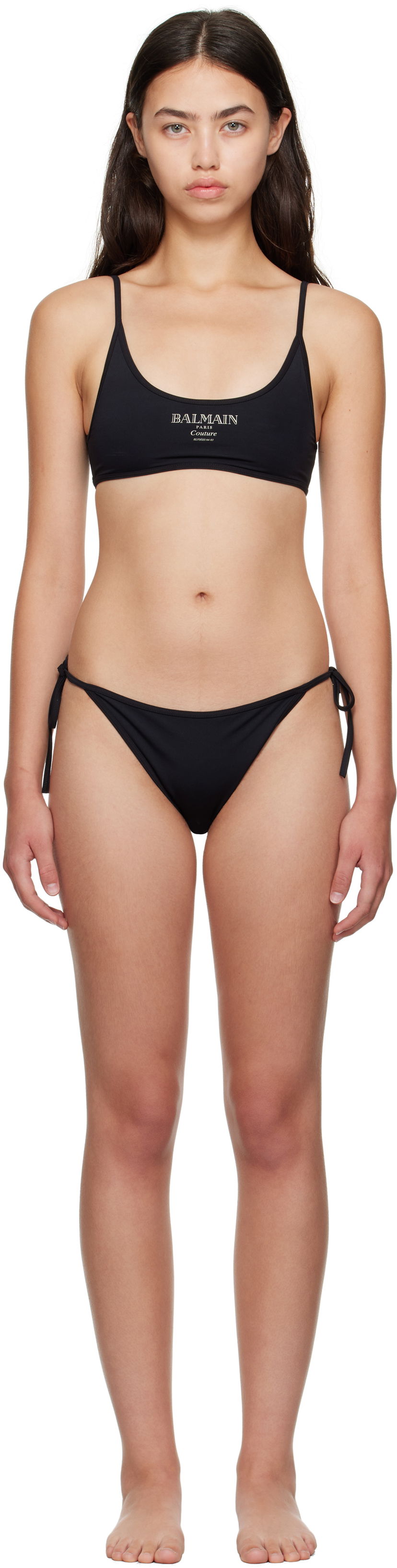 Купальники Balmain Balmain 'Couture' Bikini чорний | BKBS22430