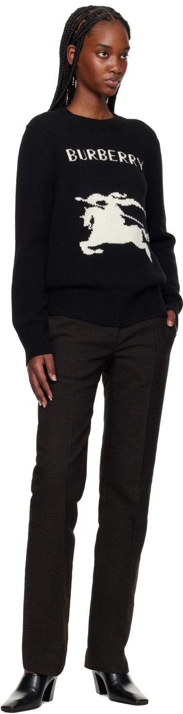 Cветр Burberry Burberry Equestrian Knight Design Wool Cashmere Sweater чорний | 8103048, 3
