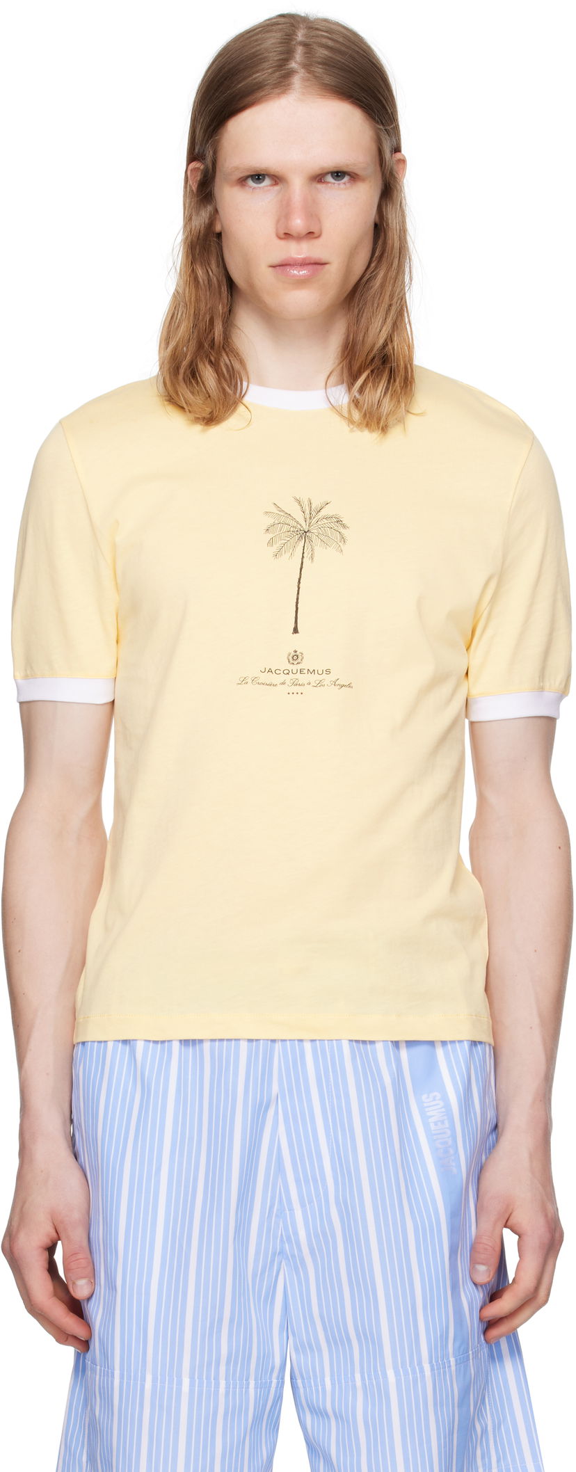 Футболка Jacquemus Jacquemus 'The Venice' T-Shirt Жовтий | 25E255JS281-2463