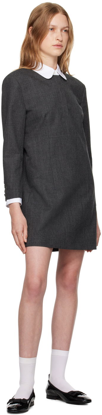 плаття Thom Browne Thom Browne Shift Minidress Сірий | FDSE84C-F0582, 3