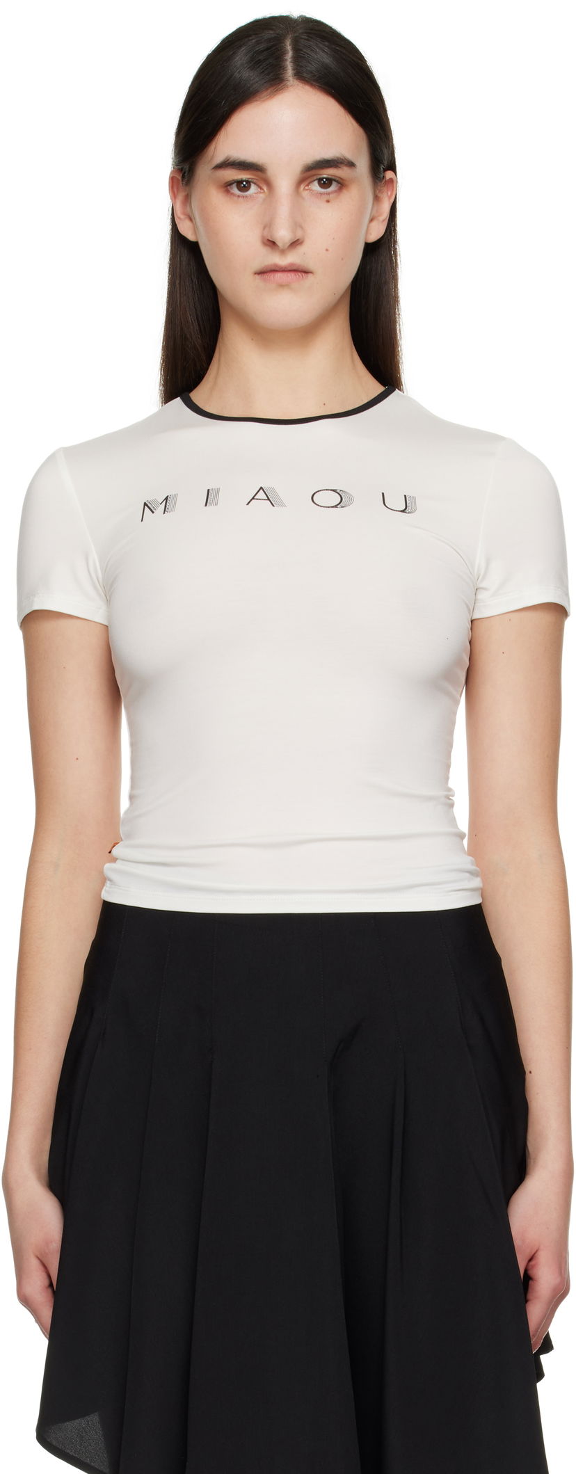 Футболка Miaou Miaou Mini T-Shirt білий | 7026JSYWHT