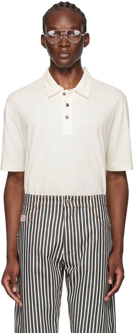 Сорочка поло Bottega Veneta Light Polo білий | 796163-V4DG0-9317