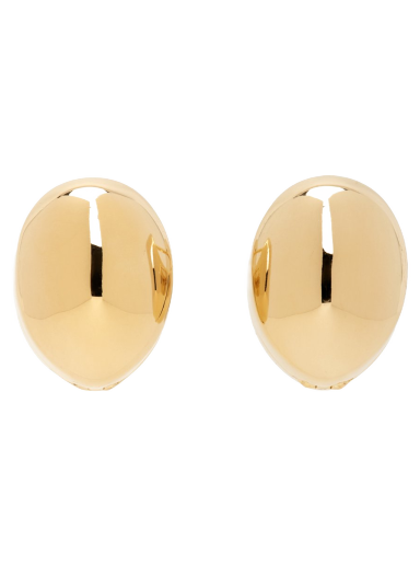 Сережки Bottega Veneta Hoop Earrings бежевий | 754325 VAHU0