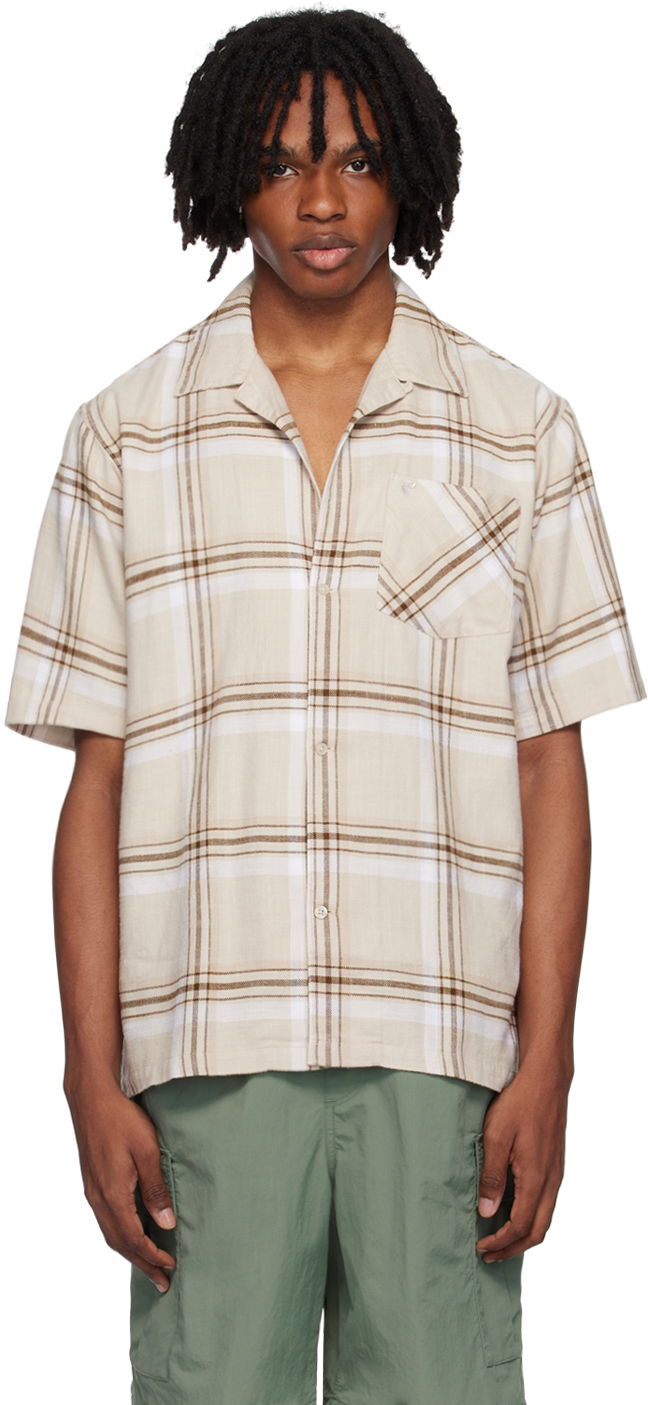 Сорочка Carhartt WIP Checked Relaxed Shirt бежевий | I033031