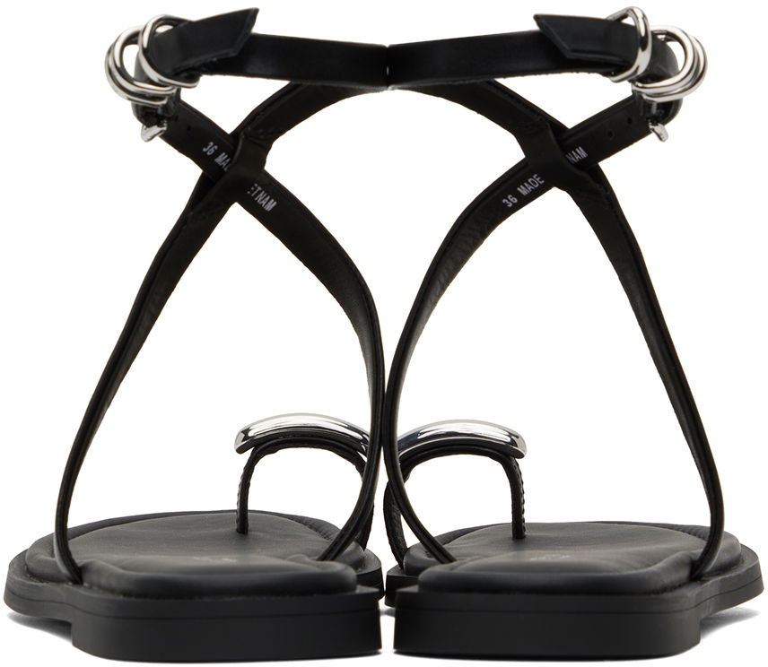 Кільце rag & bone Rag & Bone Geo Ring Sandals чорний | WFF24PF038LE38, 1