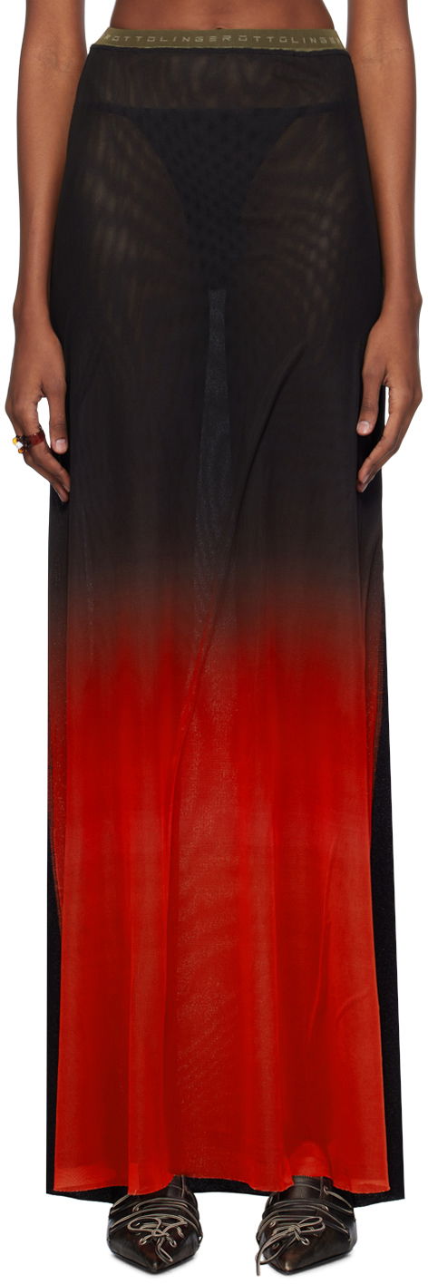 Спідниця Ottolinger Ottolinger Semi-Sheer Maxi Skirt Червоний | 103202