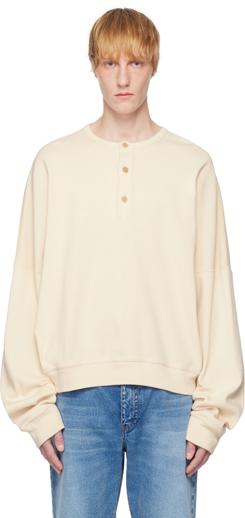 Світшоти The Row The Row Greto Henley Sweatshirt бежевий | 945-K660