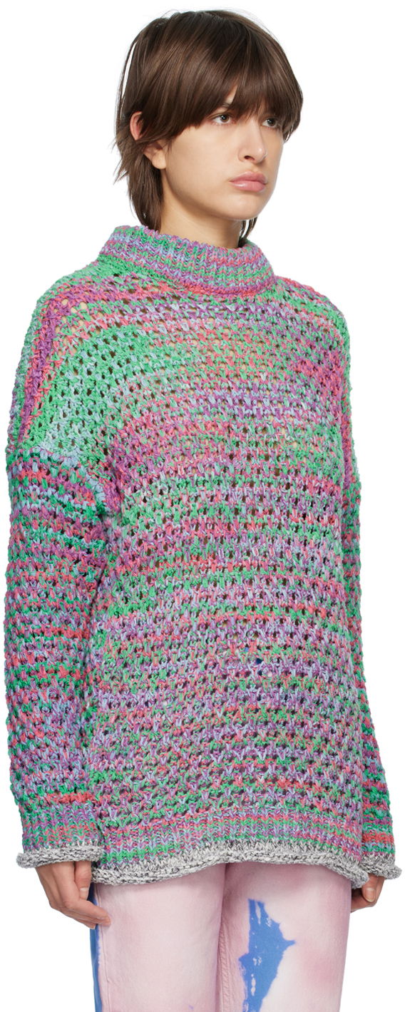 Cветр The Attico The Attico Open Knit Crewneck Sweater Різнокольоровий | 232WCK79 KC062, 1
