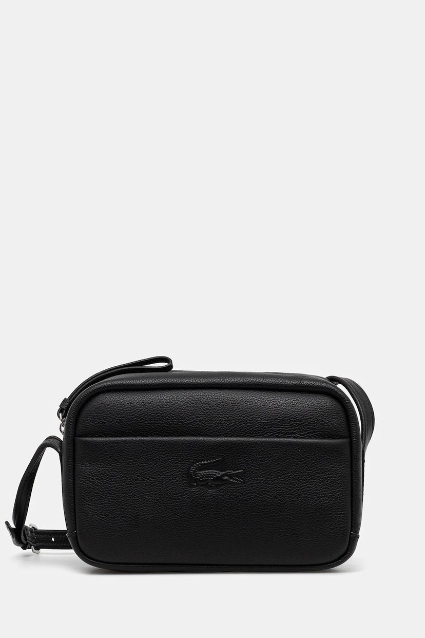 Сумочка Lacoste Lacoste Leather Crossbody Bag чорний | NF4506IE