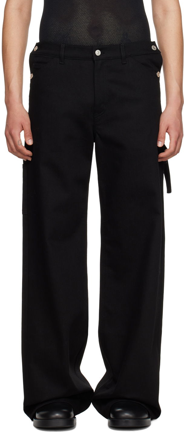 Штани карго Courrèges Courrèges Sailor Jeans чорний | 124DPA188DE0020