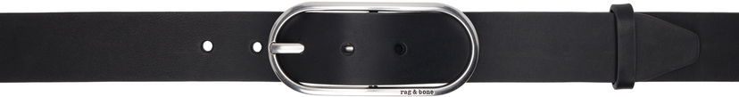 Ремені rag & bone Rag & Bone Rounded Rebound Leather Belt чорний | WJW25SB1078LE78