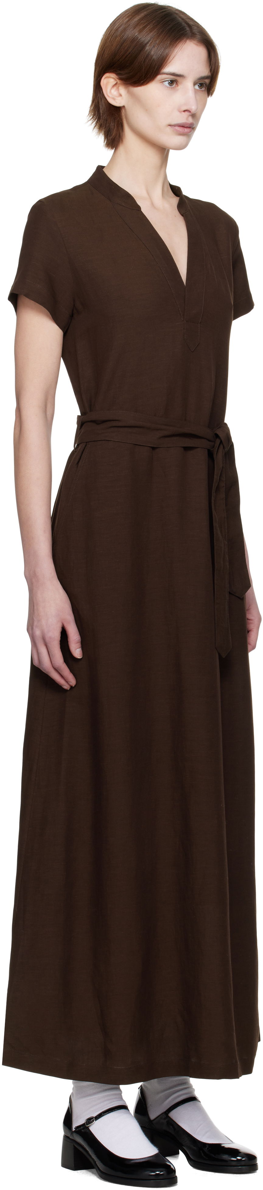 плаття A.P.C. A.P.C. Annelie Midi Dress Коричневий | VIALV-F35040, 1