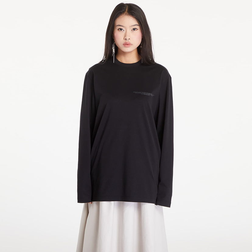 Футболка Y-3 Logo Long Sleeve Tee UNISEX Black чорний | JE9280