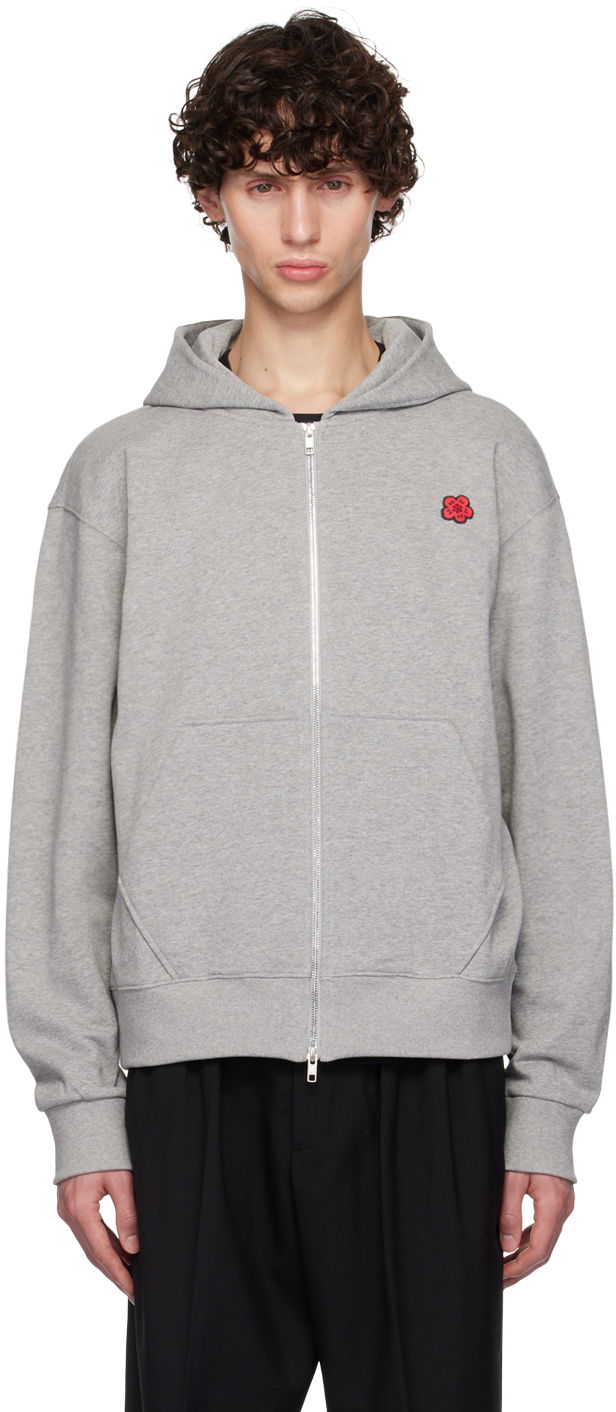Світшоти KENZO Gray Paris 'Boke Flower' Hoodie Сірий | FE65SW2254MF