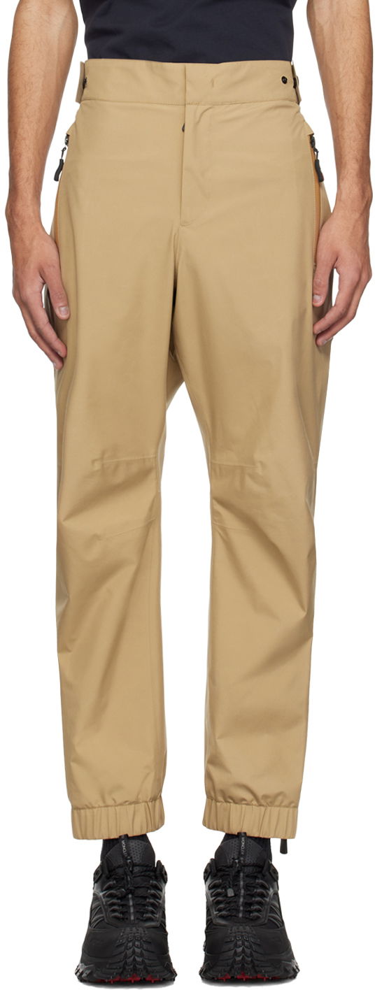Штани Moncler Drawstring Trousers бежевий | J10972A0000354AL5