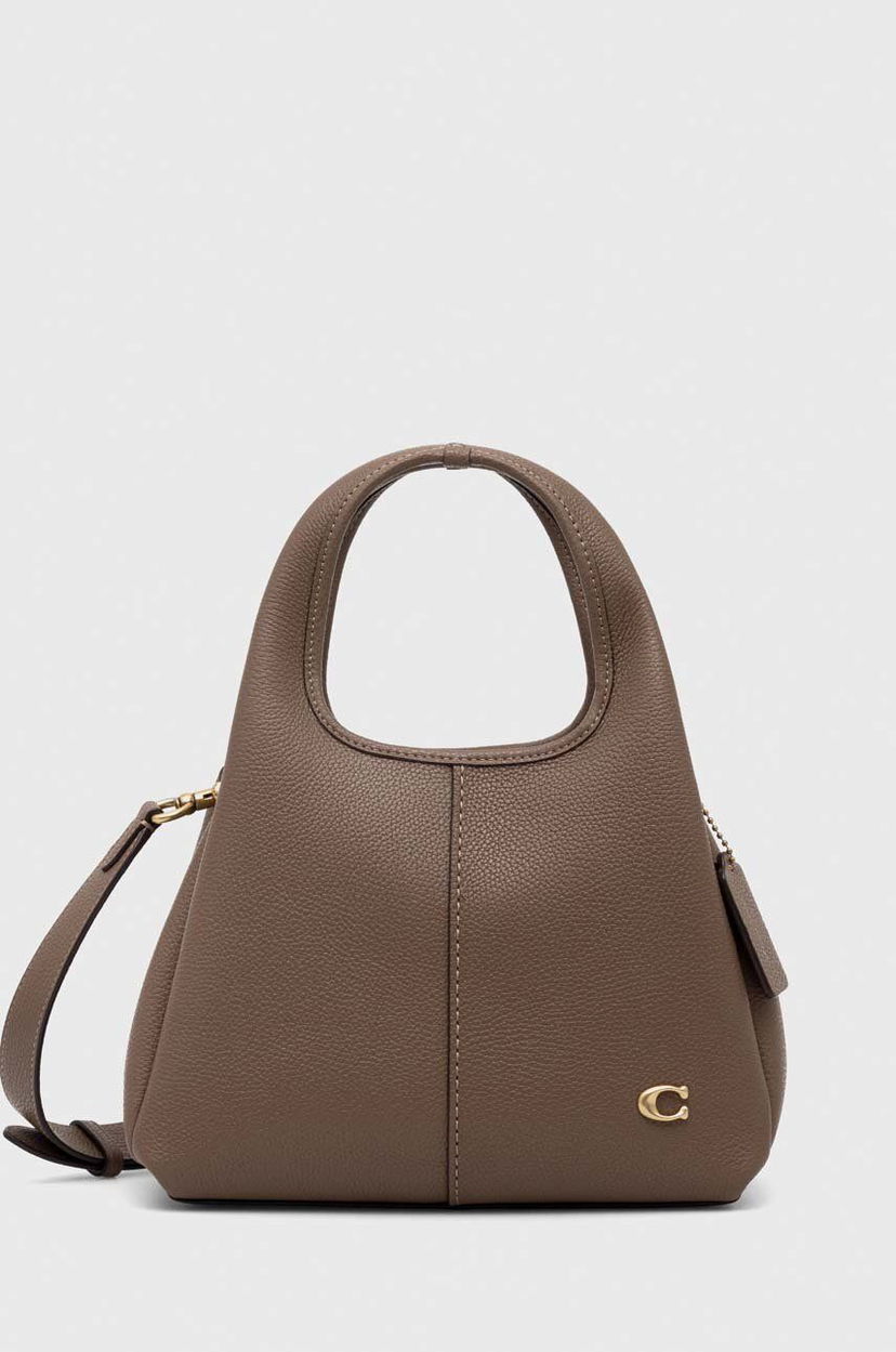 Сумочка Coach Leather Handbag Коричневий | CM545