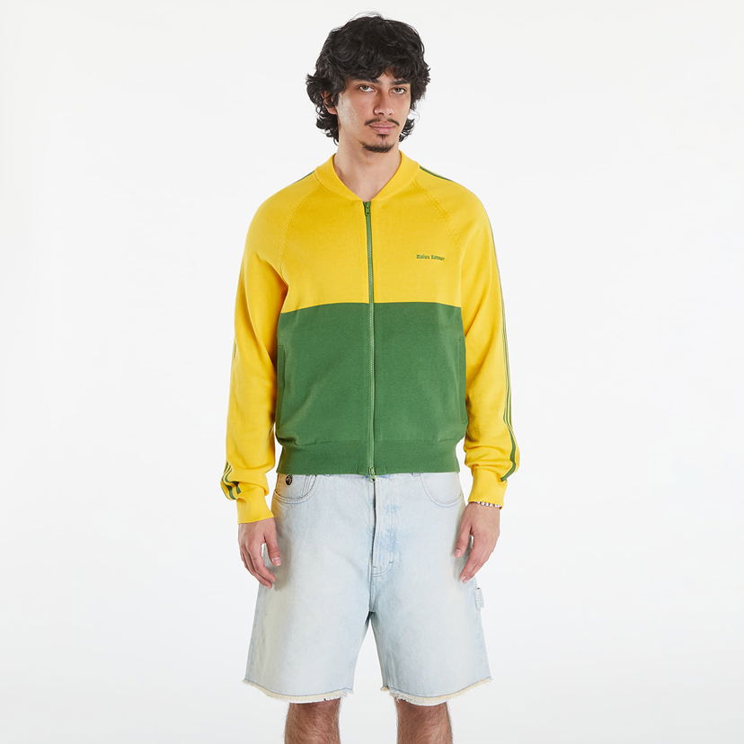 Світшоти adidas Originals Wales Bonner x Knit Sweatshirt Bold Gold/ Crew Green Жовтий | IW1174
