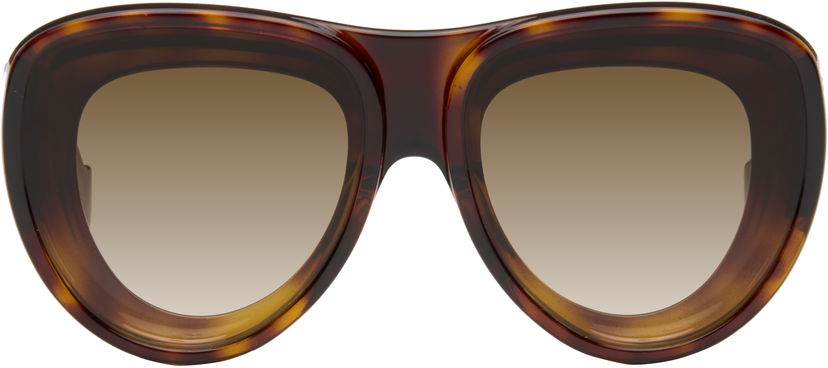 Сонцезахисні окуляри Loewe Loewe Aviator Sunglasses Коричневий | LW40170UM6152F 840126861433