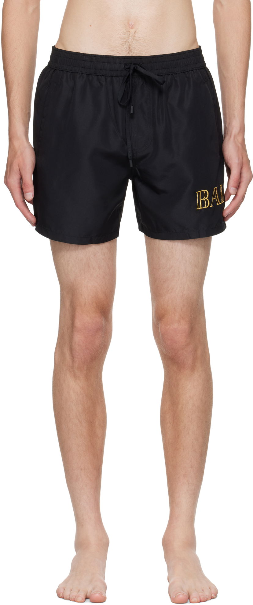 Купальники Balmain Balmain Logo Swim Shorts чорний | BWB641590