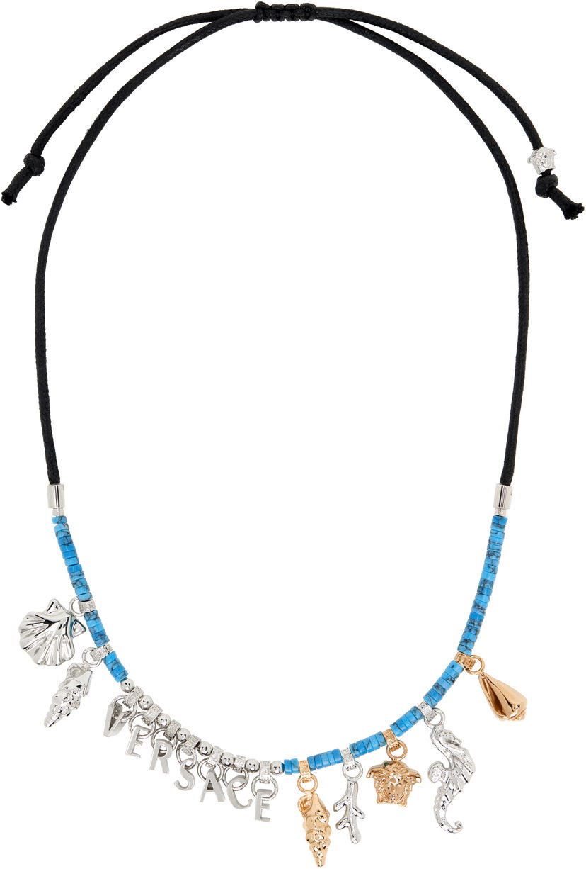 Кольє Versace Versace 'Icons De La Mer' Charm Beaded Necklace Різнокольоровий | 1020699_1A10954