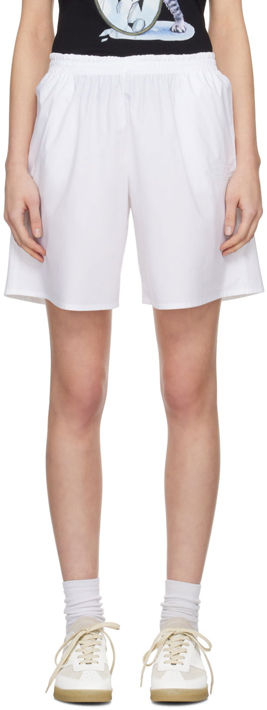 Шорти Maison Margiela MM6 Embroidered Shorts білий | S52MU0118 S47294