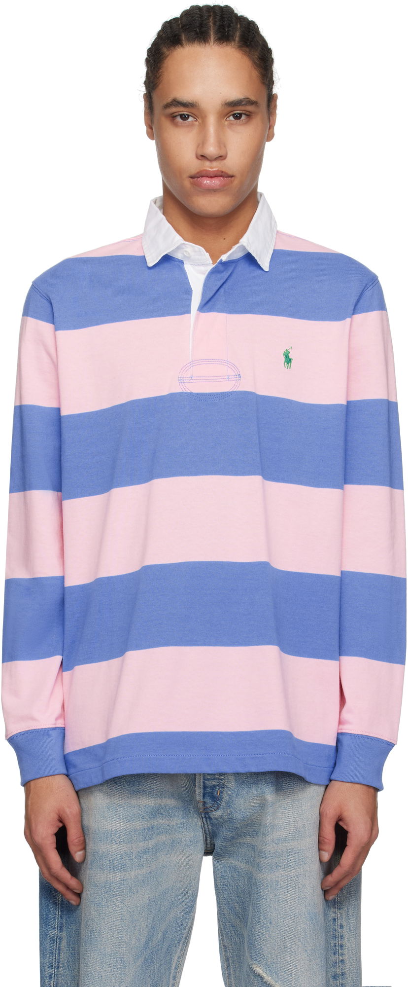 Сорочка поло Polo by Ralph Lauren Polo Ralph Lauren 'The Iconic Rugby' Shirt Рожевий | 710900566018