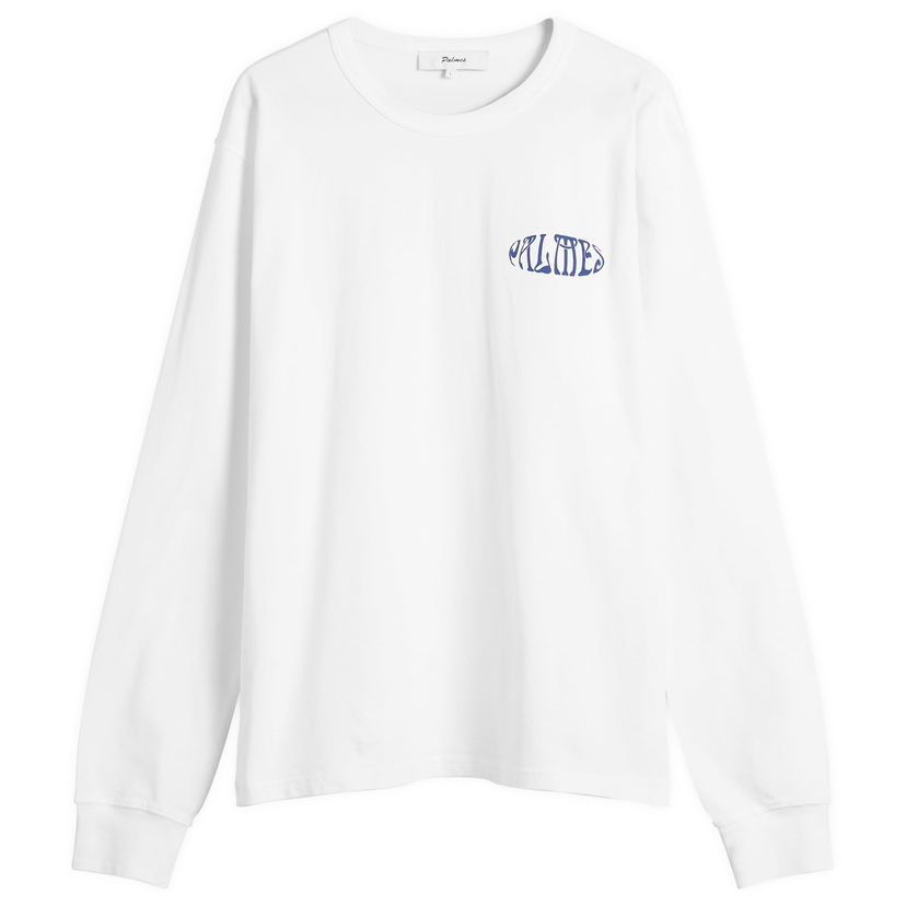 Футболка Palmes Palmes Angels Long Sleeve T-Shirt, Size Small білий | P15-0034-001