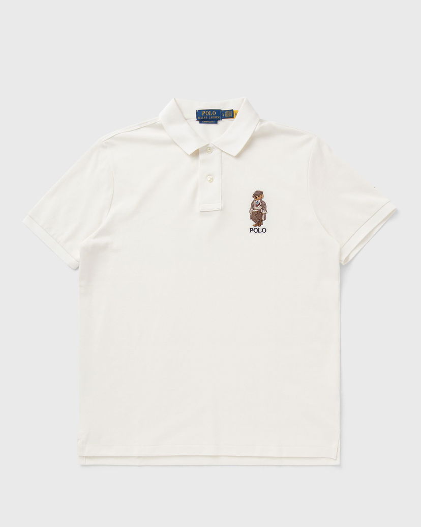 Сорочка поло Polo by Ralph Lauren Polo Bear Custom Slim Fit Polo Shirt білий | 710P00082001
