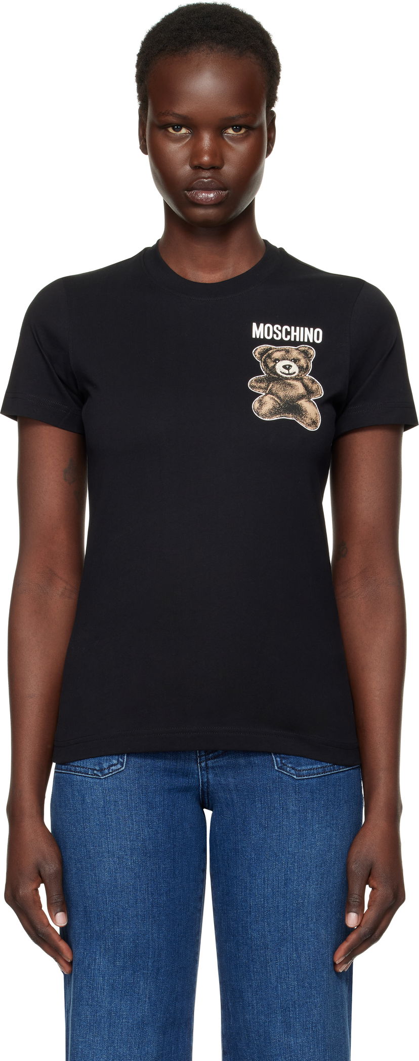 Футболка Moschino Teddy Bear Graphic T-Shirt чорний | V070805411555