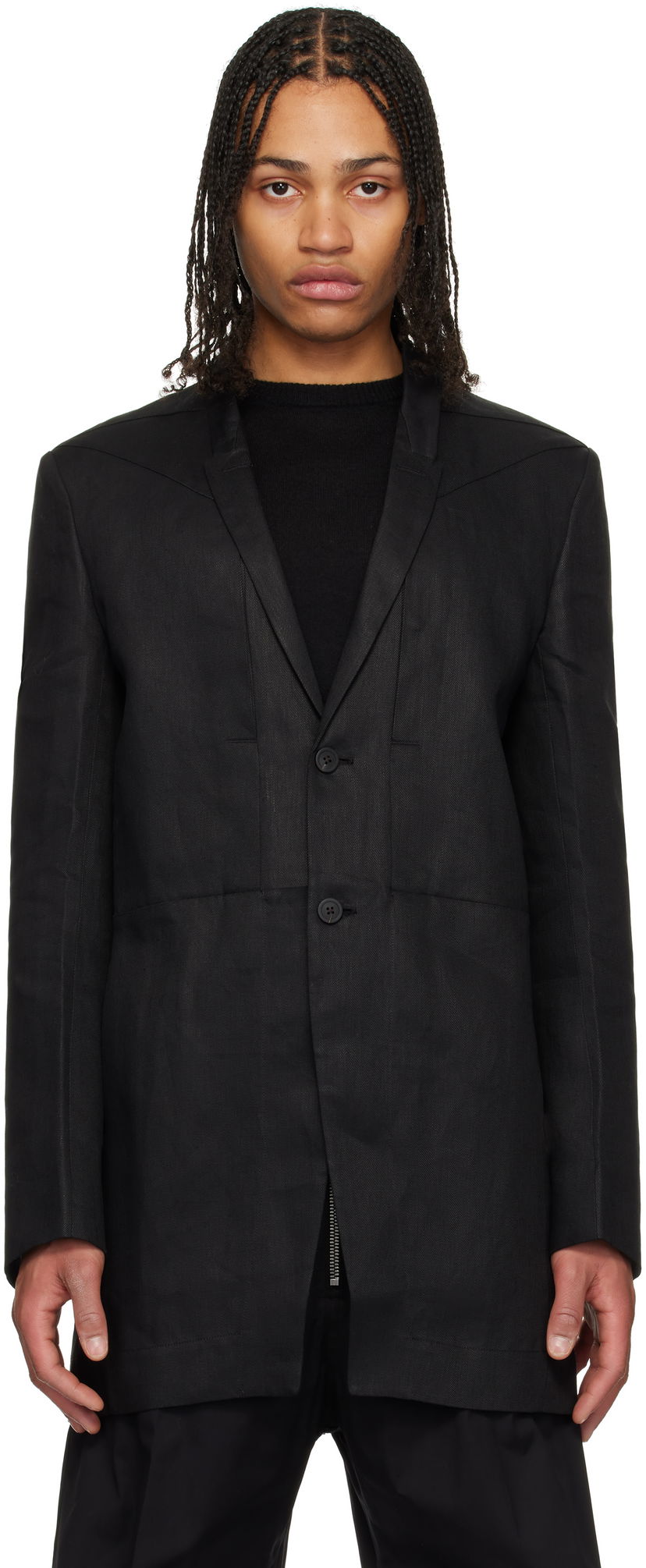 Куртка Rick Owens Rick Owens Hollywood Lido Blazer чорний | RU01E5753 TWL