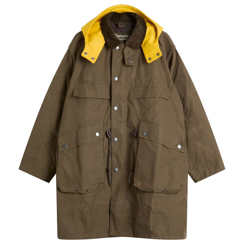 Пальто Barbour Men's x Kaptain Sunshine Bedale Casual Field Coat Size 38 Зелений | MCA1071BR53