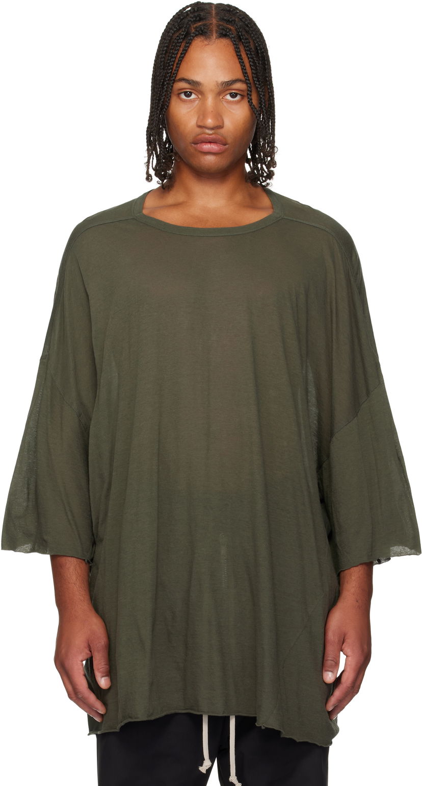 Футболка Rick Owens Rick Owens Concordians Tommy T-Shirt Зелений | RU02E1283 UC