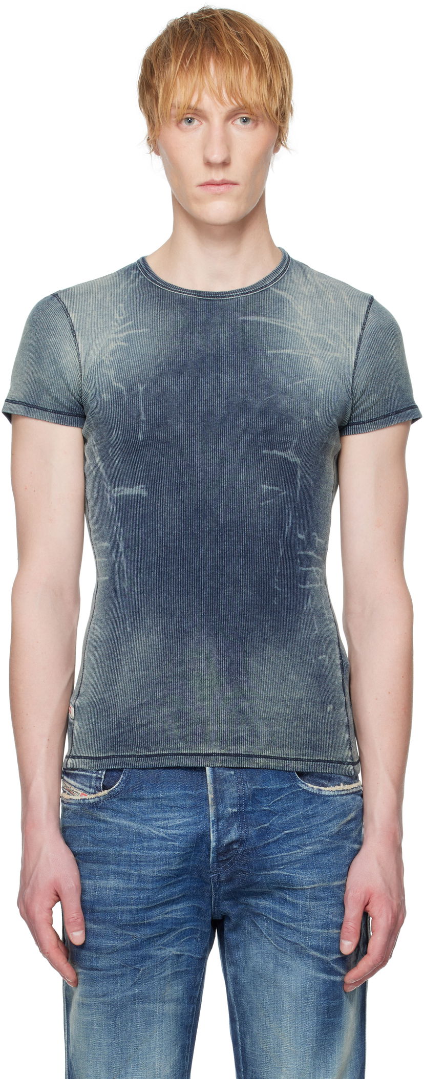 Футболка Diesel Diesel T-Hans Slim Fit T-Shirt Синій | A17994-0HJBE-01
