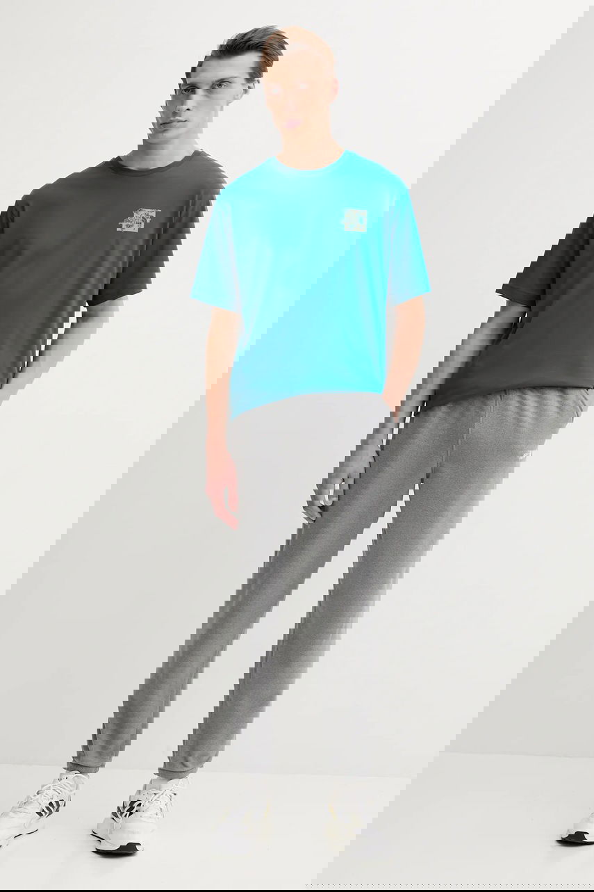 Футболка The North Face Connect Relaxed Disconnect To Reconnect Graphic T-Shirt Бірюзовий | NF0A8E3YBSI1, 1
