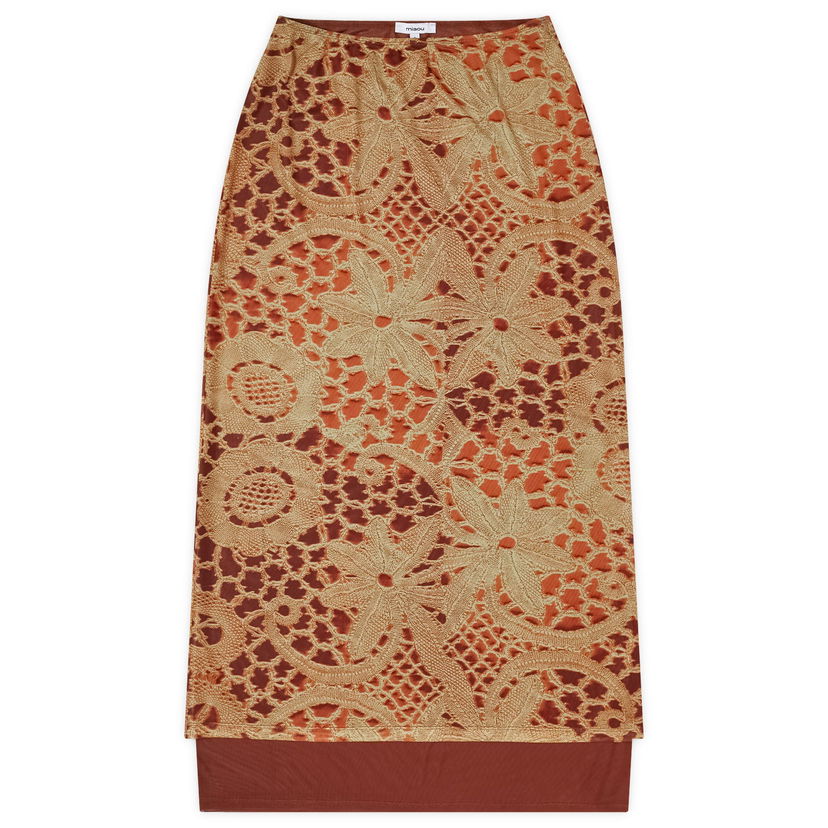 Спідниця Miaou Miaou Topanga Lace Maxi Skirt Коричневий | 4062PM2LAO
