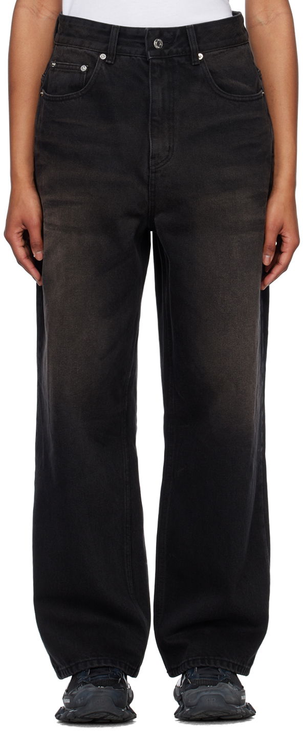 Джинси We11done We11done Wide-Leg Jeans чорний | WD-DP1-23-357-W-BK