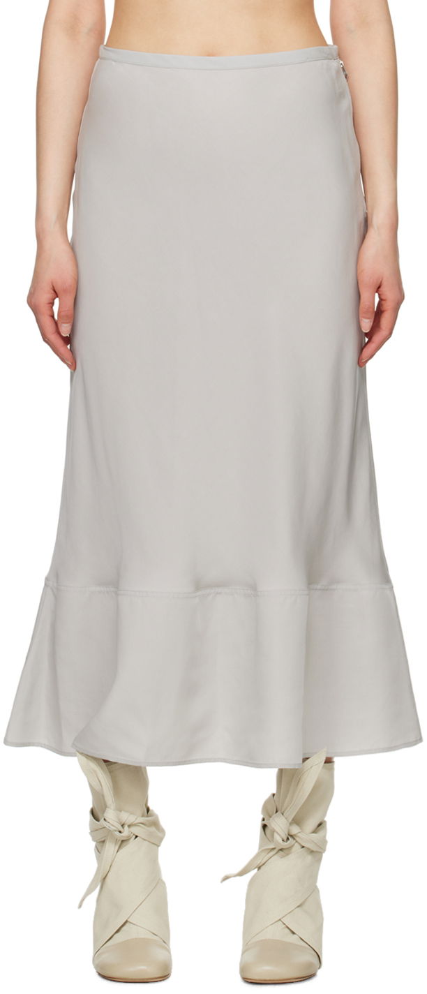 Спідниця LEMAIRE Lemaire Bias-Cut Maxi Skirt Сірий | SK1023 LF1126