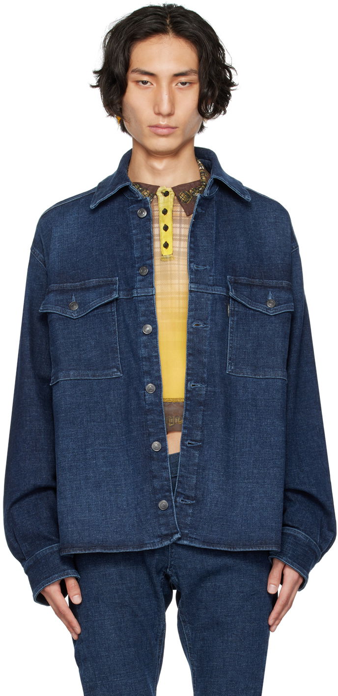 Куртка Ottolinger Ottolinger Denim Buttoned Shirt Синій | 1700408