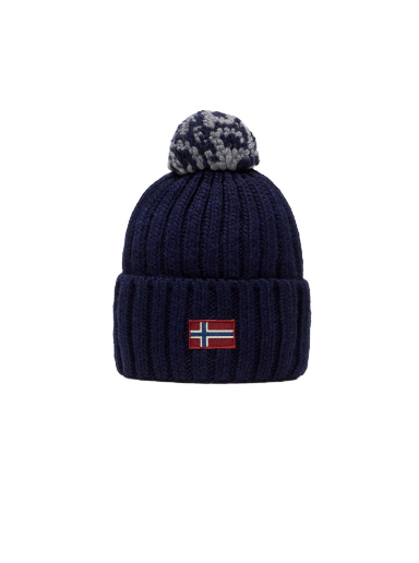 Шапка Napapijri Semiury 3 Beanie темно-синій | NP0A4GKC1761