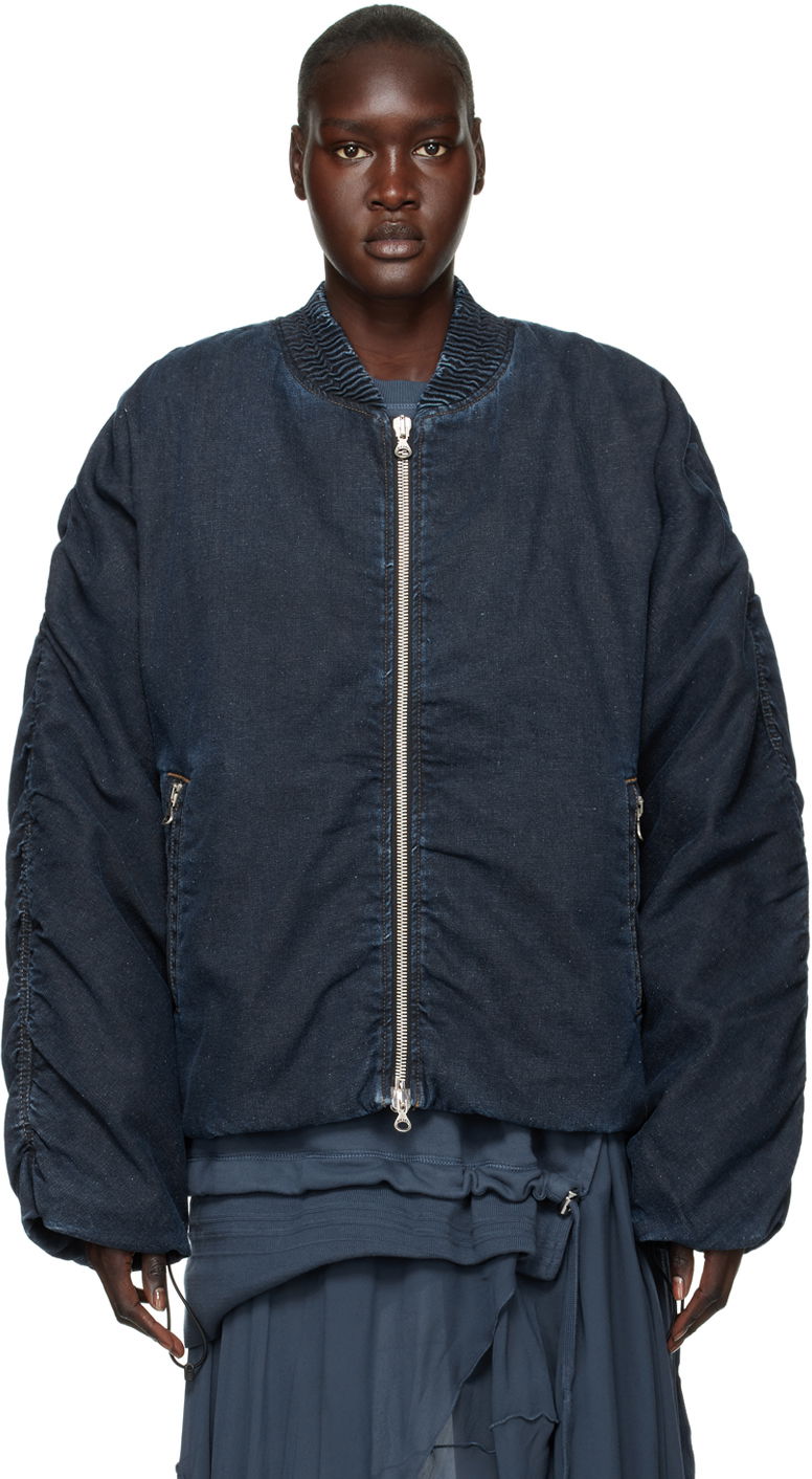 Куртка бомбер Diesel Denim Bomber Jacket Синій | A09559 09F39