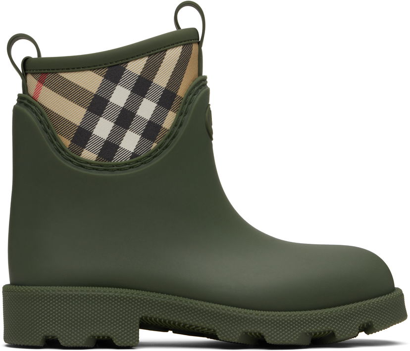 Кросівки та взуття Burberry Burberry Marsh Stamp Low Rubber Boots Зелений | 8111711