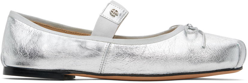 Одяг Anine Bing ANINE BING Jolie Ballerina Flats Металік | A-14-10846-SLV1